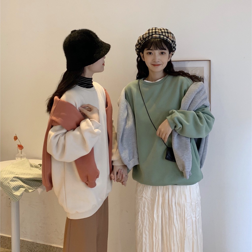 Áo Khoác Nhung Dày Dặn Màu Sắc Đơn Giản Cho Nữ