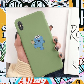 Ốp lưng Iphone 7/8 Cao cấp in hình Cookie xanh