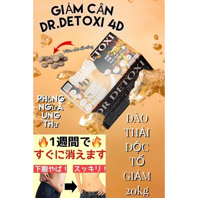 VIÊN 4D DR.DETOXI GIẢM 20KG SIÊU HOT CỦA NHẬT - 8597