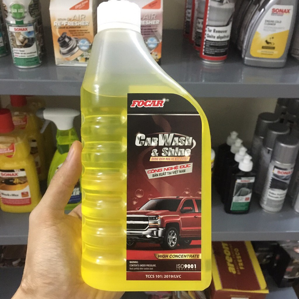 Dung dịch rửa xe bọt tuyết Focar Car Wash & Shine 850ml - Otocare247