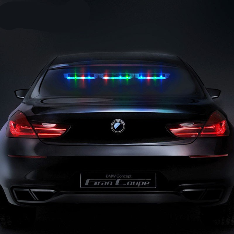 đèn pin năng lượng mặt trời xe hơi chống retro trang trí cảnh báo Knight Rider máy LED ô tô nướcIAS