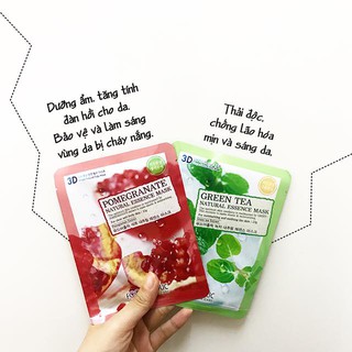 1 BỊCH 10 MIẾNG MẶT NẠ 3D HÀN QUỐC
