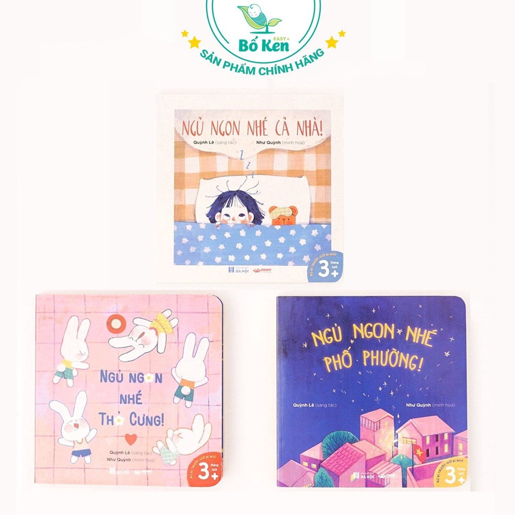 Sách - Đi ngủ nào, bé ngoan ơi - Bộ 03 cuốn [Crabit Kidbooks]