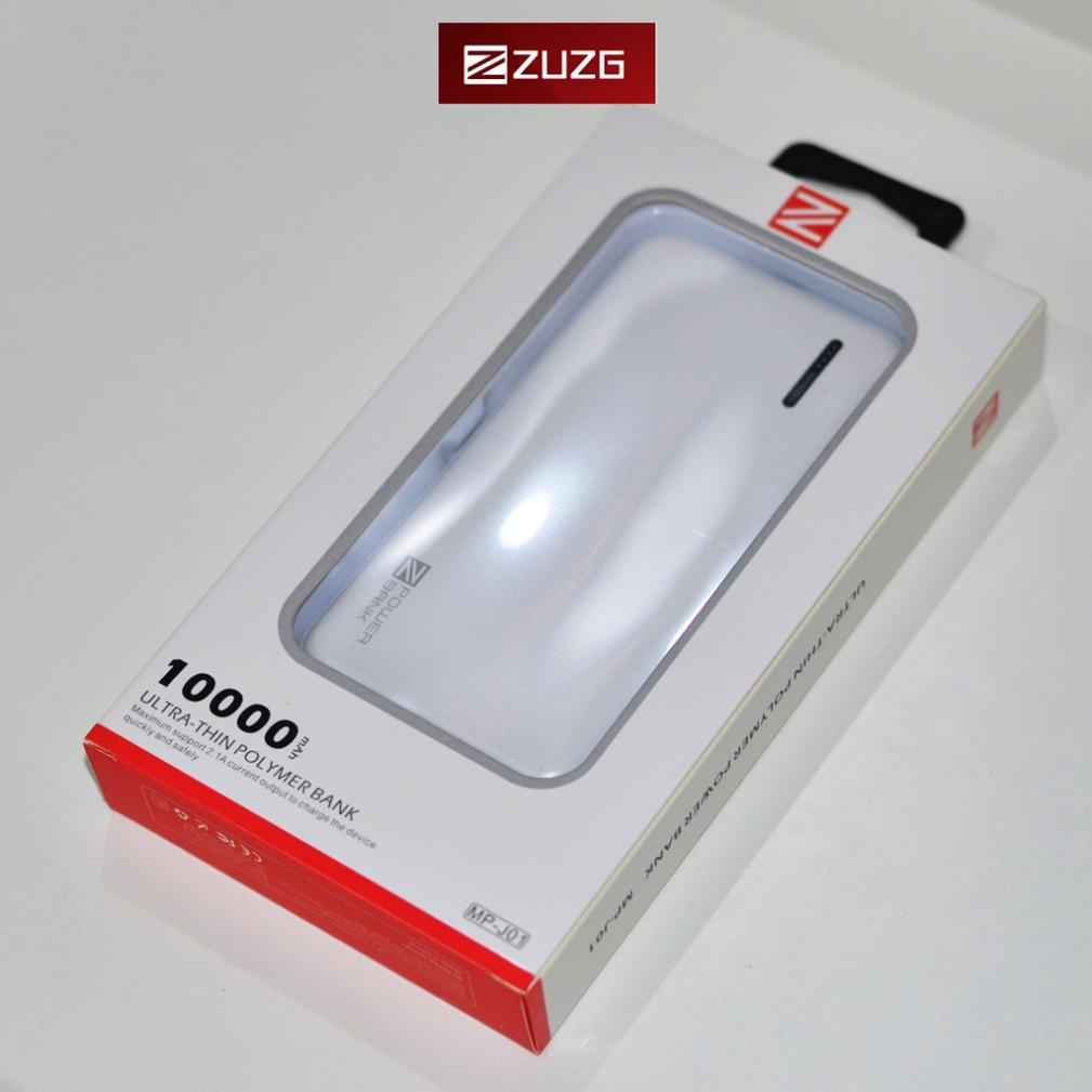 [HOT] Sạc dự phòng 10000mAH 2 cổng J01 - Hàng chính hãng ZUZG