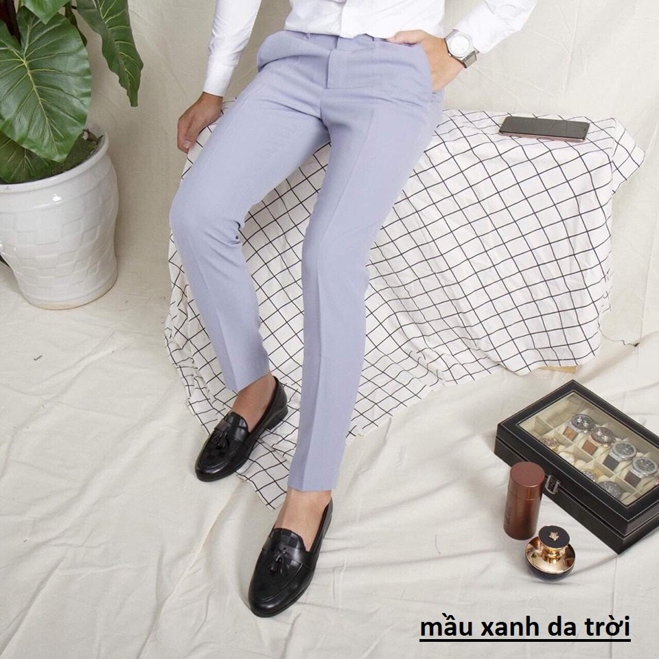 Quần âu, Quần Nam Ống Côn, Vải Không Nhăn Không Xù, Phong Cách Hàn Quốc- QA01 Trọng Tấn fashion | BigBuy360 - bigbuy360.vn