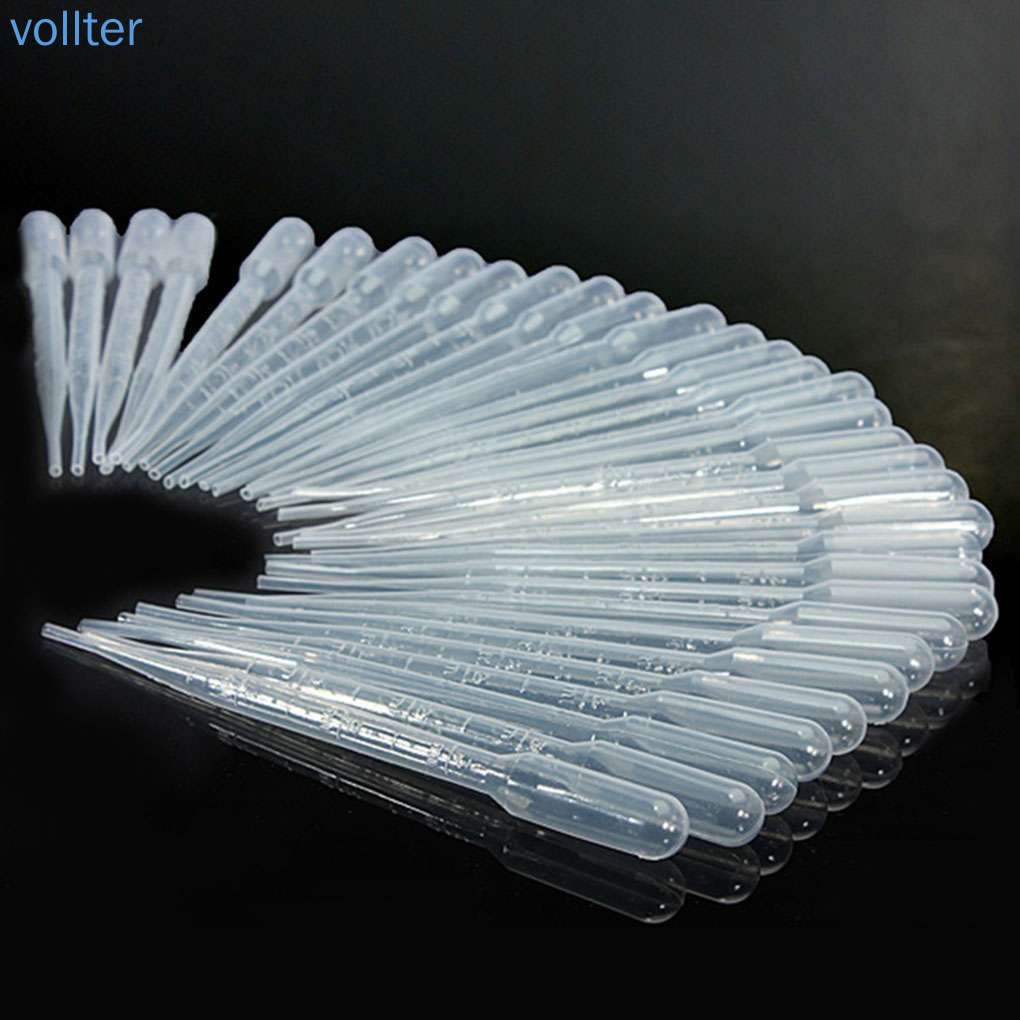 Set 100 ống nhỏ giọt 3ml bằng nhựa an toàn tiện dụng