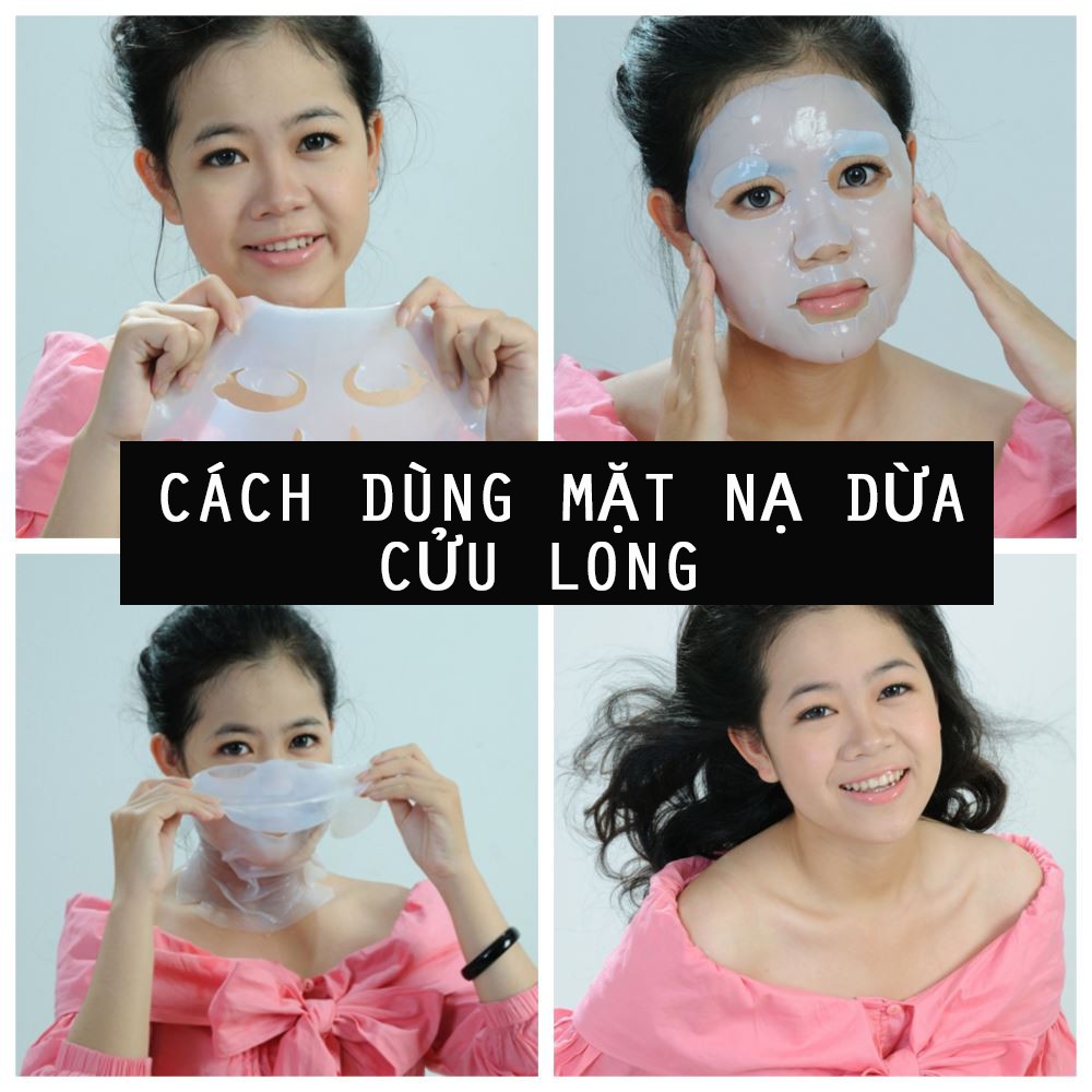 Mặt nạ dừa nguyên chất Cửu Long hộp 7 miếng