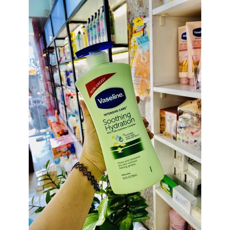 SỮA DƯỠNG THỂ VASELINE MỸ ALOE HEALTHY BRIGHT DAILY BRIGHTENING EVEN TONE 725ML