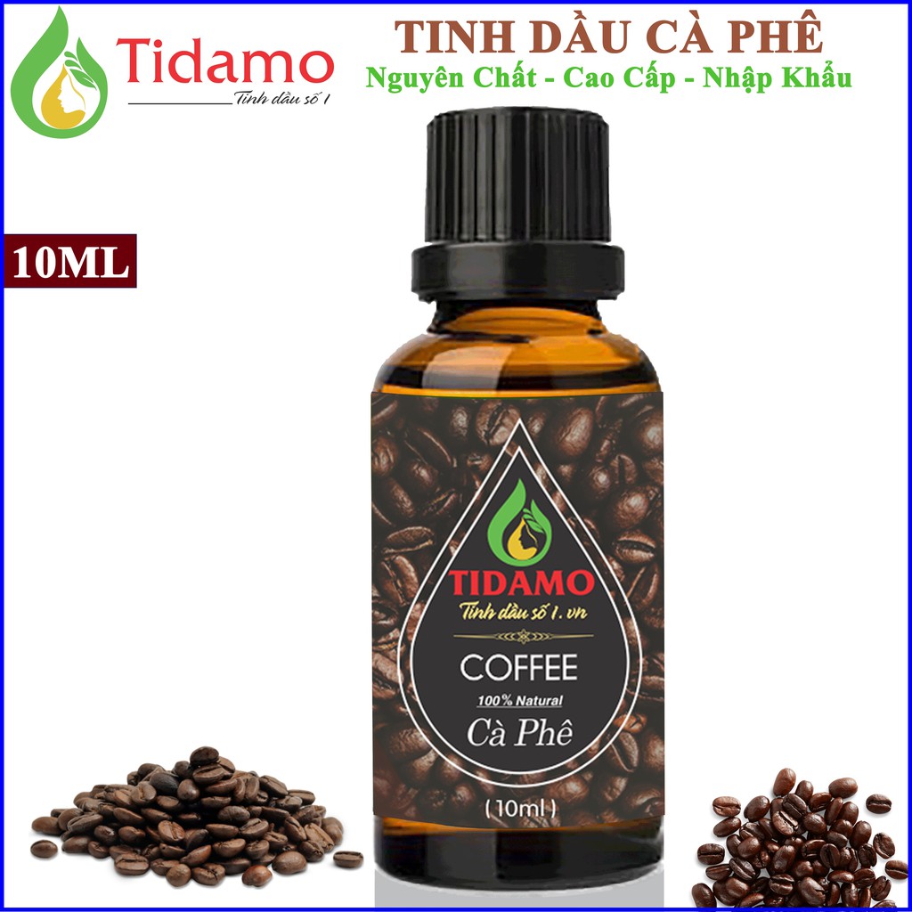Tinh Dầu CÀ PHÊ Nguyên Chất 10ml - Tinh Dầu Xông giải tỏa căng thẳng, thơm phòng, nâng cao sức khỏe