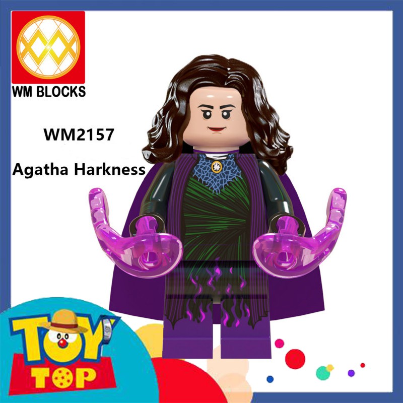 [Một con] Đồ chơi Marvel MCU WandaVision Minifigures các mẫu nhân vật Wanda Vision Quicksilver Agatha .. WM6115
