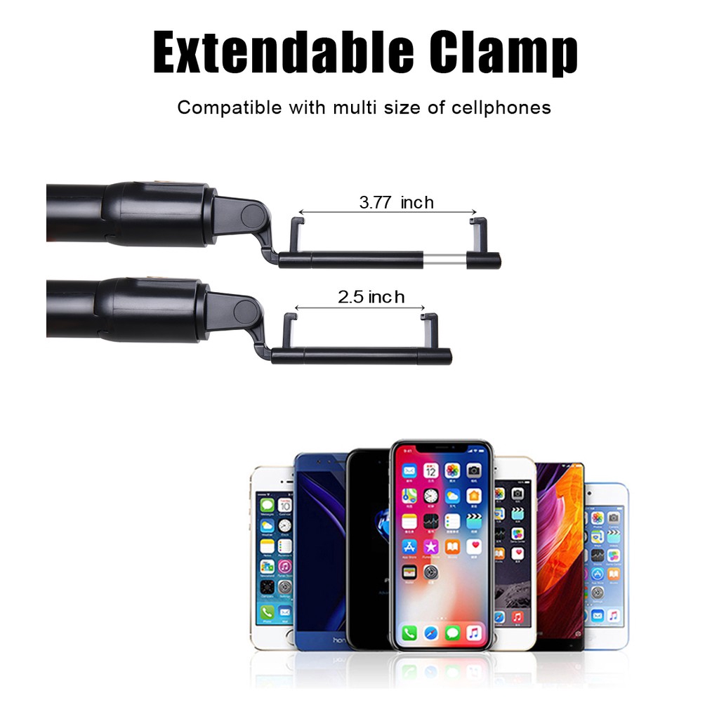 Mini Selfie stick Chân máy Monepad 270 ° không dây Bluetooth với điều khiển từ xa | BigBuy360 - bigbuy360.vn