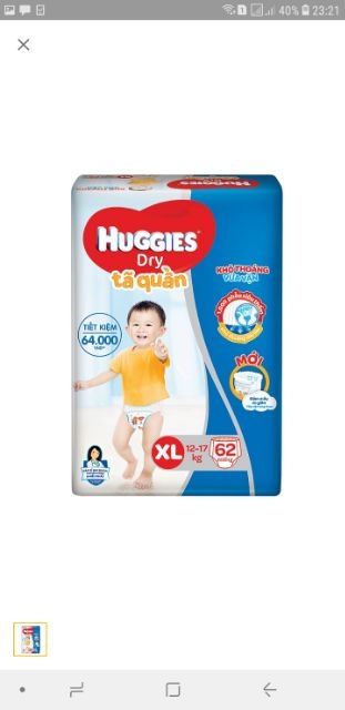 Tã quần huggies sz m74/l68/xl62/xxl56