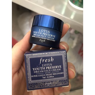 [Minisize 7ml] Kem dưỡng ban đêm Fresh Lotus Youth Preserve