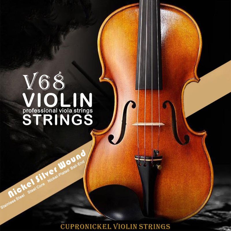 Dây đàn violin chuyên nghiệp IRIN V68 E-A-D-G làm từ kẽm bạc cho violin 4/4 3/4 1/2 1/4
