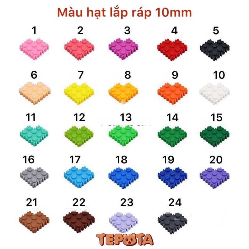 Đồ Chơi Lắp Ráp Lego 1000 Mảnh 10mm Xếp Hình 3D Thông Minh DIY Cho Bé Sáng Tạo Nhiều Màu LR04 ( Loại 10mm )