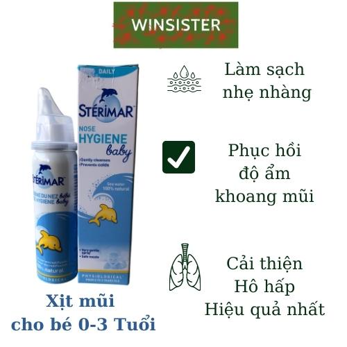 Xịt mũi cá heo  Sterimar 50ml cho bé