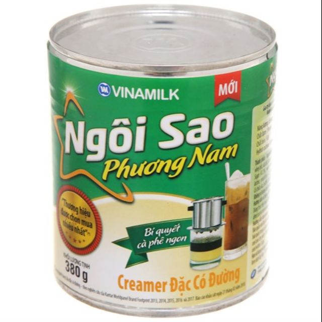 Sữa đặc Ngôi sao Phương Nam lon thiếc 380g
