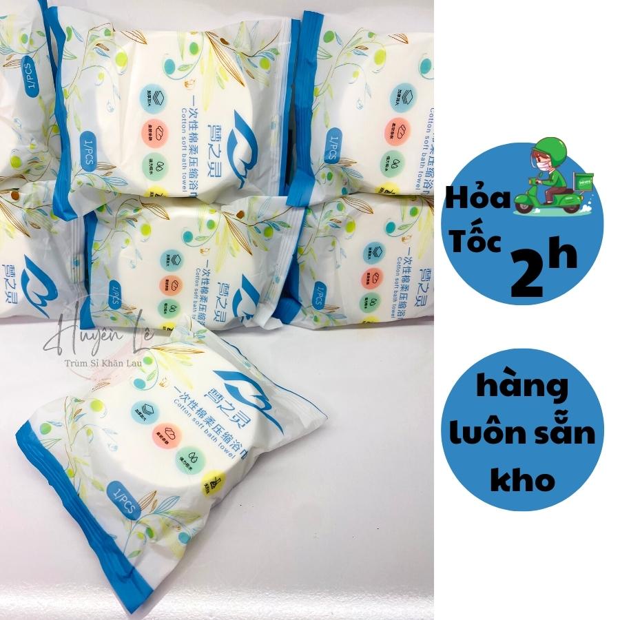 Khăn Tắm Nén Dùng Một Lần, Khăn Bông Cotton Thấm Hút Nhanh Dùng Đi Du Lịch KT 70*140cm Tiện Sử Dụng Khách Sạn Homstay