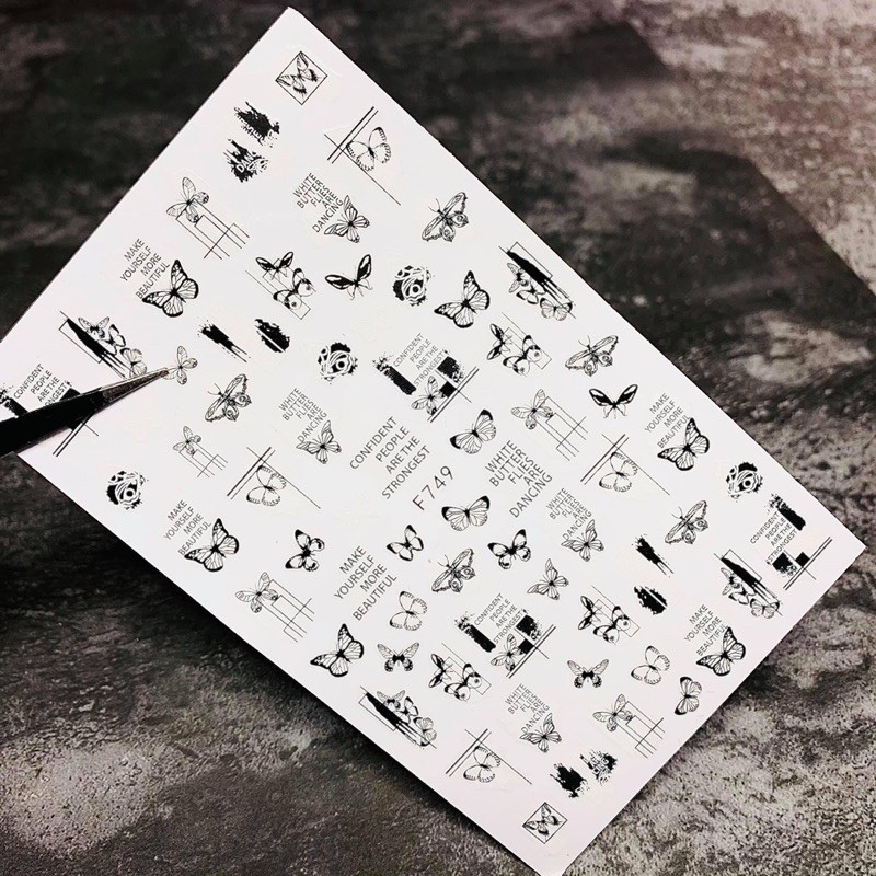 Hình dán trang trí móng tay. stichs trang trí móng. stichs nail