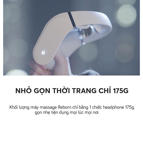 Máy massage cổ REBORN chính hãng Hàn Quốc Máy massage xung điện Mát xa cổ thiết kế gọn nhẹ BH 12 tháng