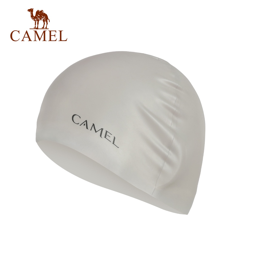 Mũ bơi CAMEL bảo vệ tai chống thấm nước bằng chất liệu silicone
