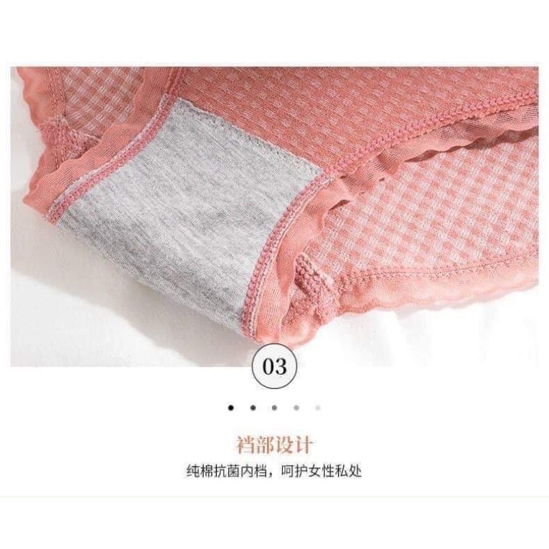 Quần chip kháng khuẩn nhật kẻ caro kèm hình thật
