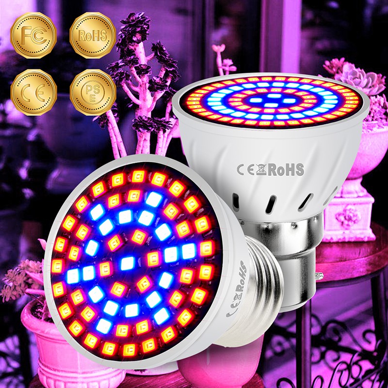 Đèn Led Kích Thích Tăng Trưởng Cho Cây Trồng 220v / 110v E27 E26