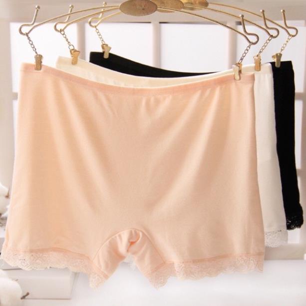 Quần Đùi Mặc Váy Cotton Chân Ren