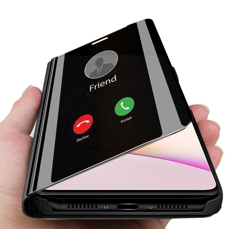 Ốp điện thoại tráng gương dạt nắp lật sang trọng dành cho Samsung Galaxy Note10 / Note10 Plus Note10 Lite