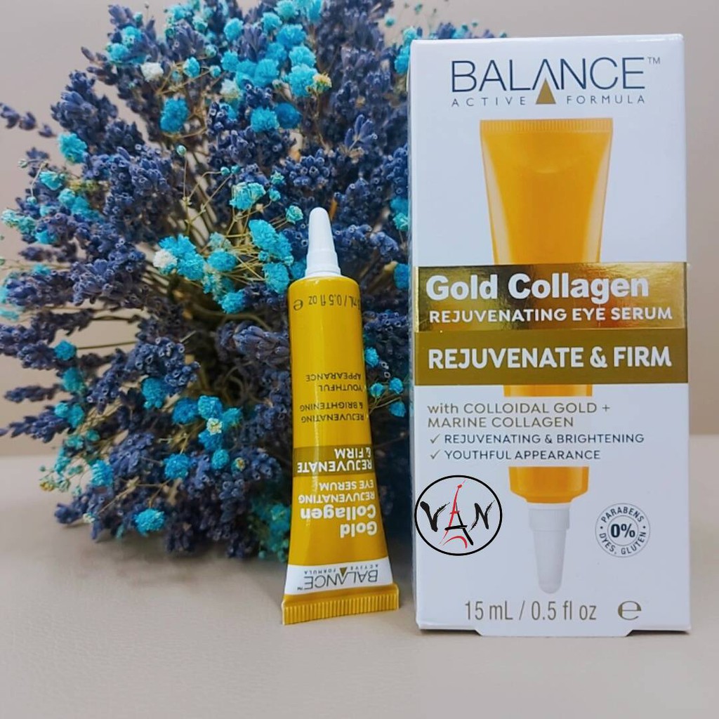 Kem Mắt Tái Tạo Và Dưỡng Da Mắt Balance Active Formula Gold Collagen Rejuvenating eye 15ml