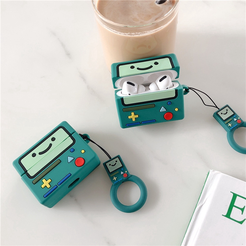 Vỏ Bảo Vệ Hộp Sạc Tai Nghe AirPods Pro Chất Liệu Silicone Họa Tiết Hoạt Hình Adventure Time BMO