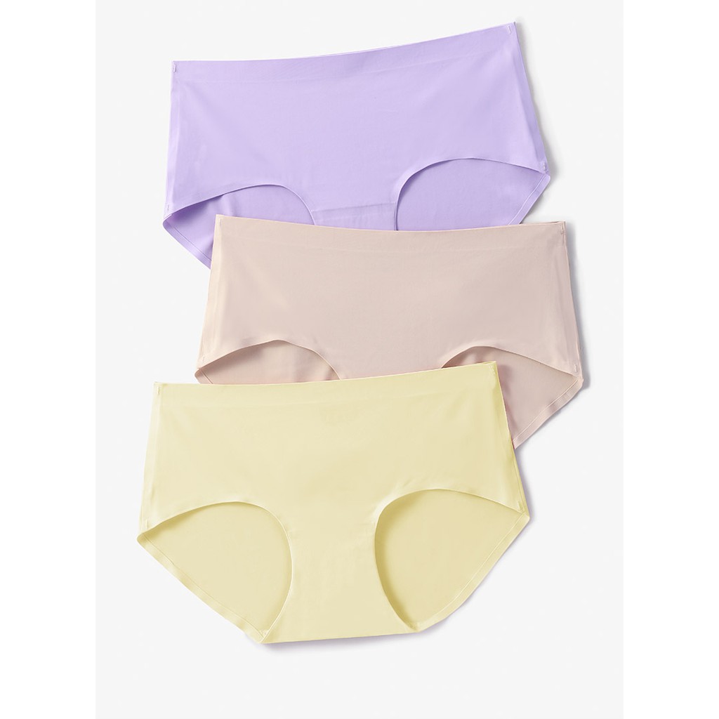 Set 5 quần lót vải lụa lạnh UNLIMON lưng vừa không đường may dành cho nữ | BigBuy360 - bigbuy360.vn