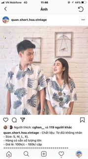 Áo sơ mi lá xanh