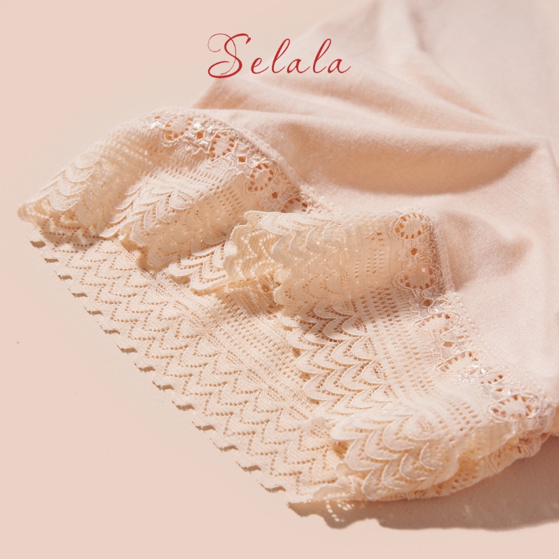 Quần Mặc Váy Selala Phối Ren Dáng Ôm Nâng trọn Vòng 3 Thông Thoáng QV06