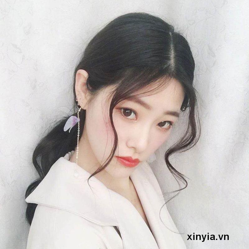 Tóc Giả Tự Nhiên Bangs Có Mái Che Mặt