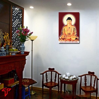Tranh trang trí phòng thờ, tranh phật treo tường,Phật Adida, tranh phòng thờ