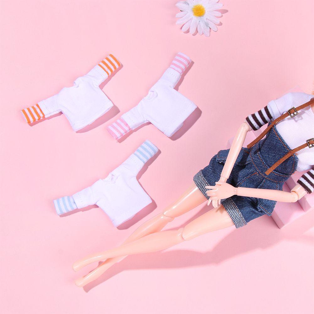 NIUYOU Áo Thun Kẻ Sọc Thời Trang Cho Búp Bê