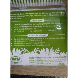 MIẾNG LÓT PHÂN XU MIPBI (bịch 30 cái)