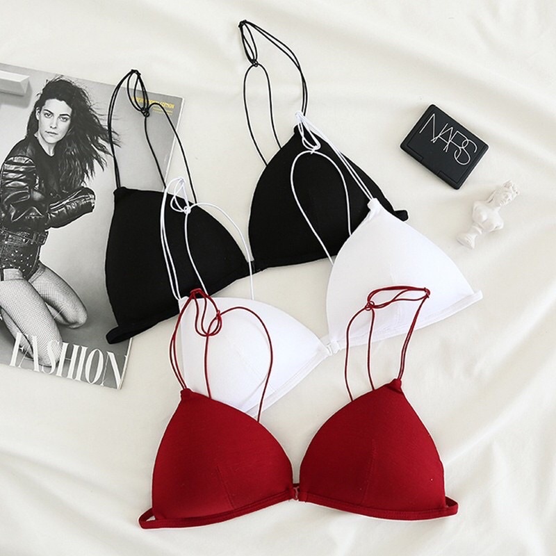 Áo lót cài trước hai dây siêu mảnh sành điệu có thêm màu da báo siêu sang