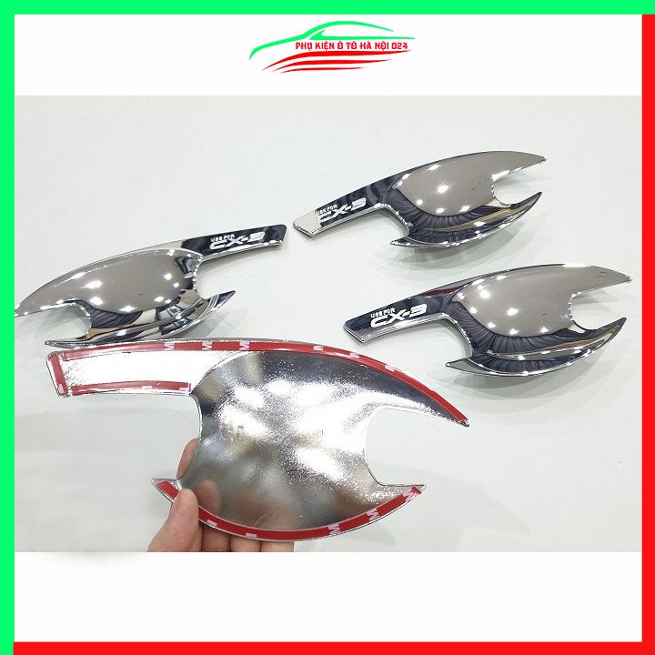 Ốp tay hõm Mazda CX3 CX-3 2021-2023 mạ Crom chống trầy bảo vệ xe