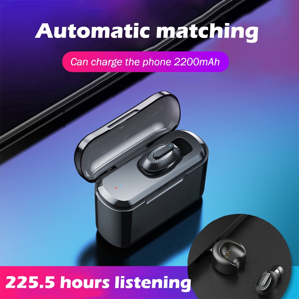 Bộ Tai Nghe Không Dây Bluetooth Mini Chống Ồn Cho Điện Thoại