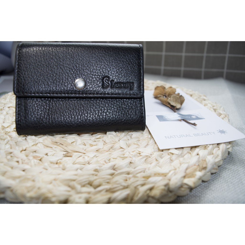 ví mini da bò thật đựng thẻ card monney - có hộp lót lụa sang trọng đẹp để tặng | BigBuy360 - bigbuy360.vn