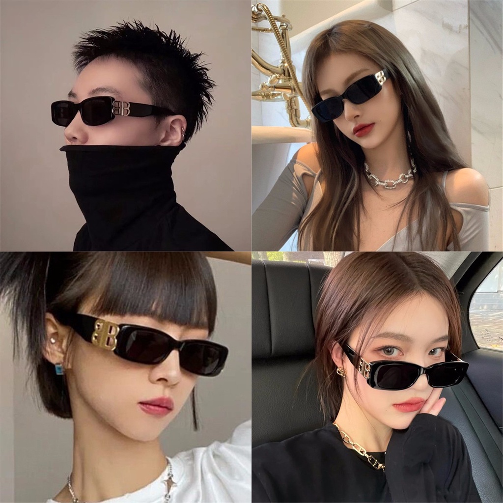 Kính Mát Thời Trang Hình Chữ Nhật Chống Tia UV400 Cho Cả Nam Và Nữ