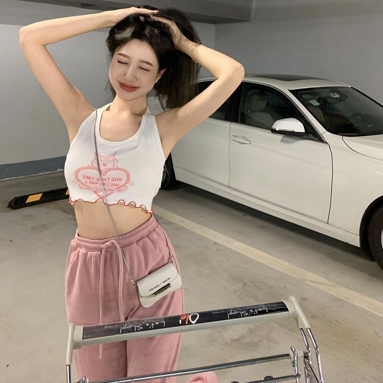 Cocory vn Áo Hai Dây In Họa Tiết Thời Trang Mùa Hè Quyến Rũ Cho Nữ