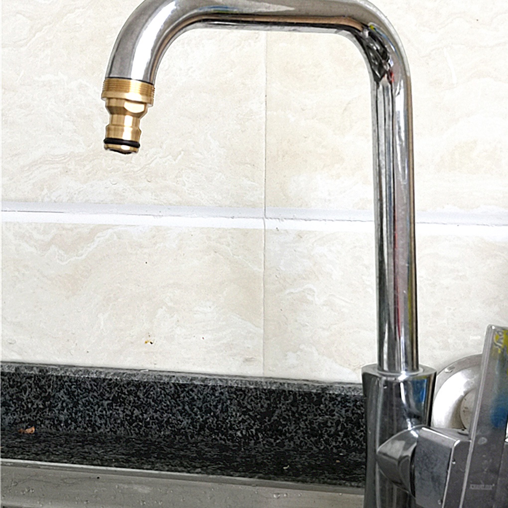 TM-Water Tap Connector Copper Alloy Pipe Adapter Household Tap Hose Connector for Kitchen Garden
