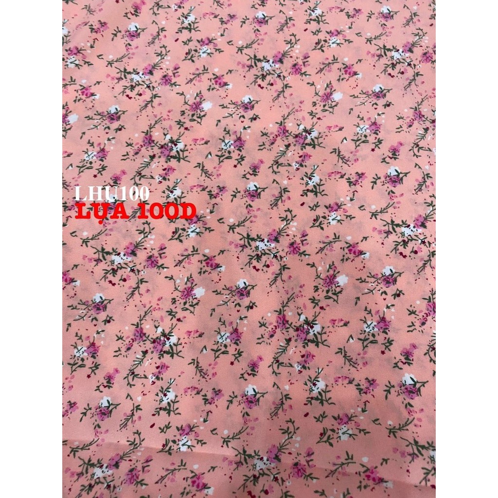 VẢI LỤA 100D HOA NHÍ - DÒNG VẢI THÔNG DỤNG - 1 MÉT X 1M5