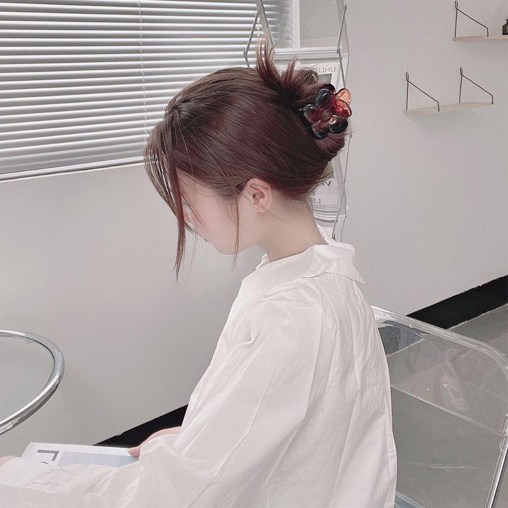 MXGOODS Kẹp Tóc Càng Cua Bằng Acrylic Trong Suốt Thời Trang Cho Nữ Giá Đỡ