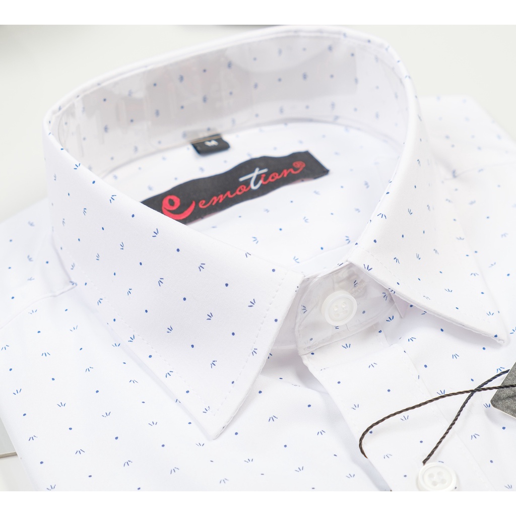 Áo Sơ Mi Nam Công Sở Dài Tay Họa Tiết Trung Niên Emotion Form Slimfit phong cách Sartorial lịch lãm