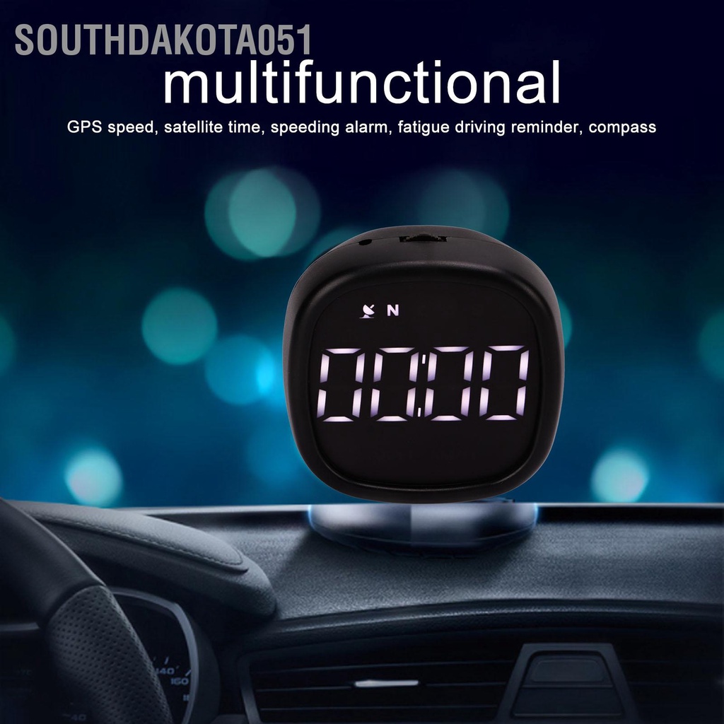 [Hàng HOT] HUD hiển thị tốc độ xe ô tô / xe máy và cảnh báo GPS 5V Độ Chính Xác Cao - tặng kèm dây cable【Southdakota051】