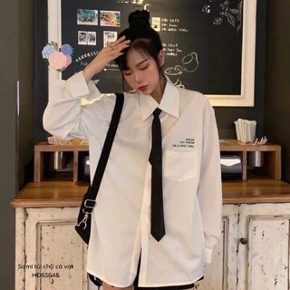 Áo sơmi túi chữ kèm cà vạt - HĐ